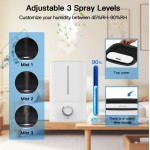 BIRGUSAI Household Air Quality Appliances Humidifier Big Capacity 5L Knob Control Cold Mist Ultrasonic Air Humidifier for Home Room BIRGUSAI Household Air Quality Appliances Humidifier Big Capacity 5L Knob Control Cold Mist Ultrasonic Air Humidifier for Home Room
