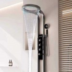 BIRGUSAI Bathroom Wall Mounted Multifunctional Shower Set Rainfall With Mixer Waterfall Shower Column LED Shower Panel BIRGUSAI Bathroom Wall Mounted Multifunctional Shower Set Rainfall With Mixer Waterfall Shower Column LED Shower Panel