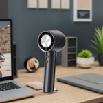 BIRGUSAI 4000mAH Rechargeable Mini Turbo Hand Fan Battery Operated Air Conditioner Fan 5 Speed Portable Wearable Fan for Outdoor BIRGUSAI 4000mAH Rechargeable Mini Turbo Hand Fan Battery Operated Air Conditioner Fan 5 Speed Portable Wearable Fan for Outdoor