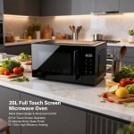 BIRGUSAI Stock Kitchen Countertop Installation True Microwave Oven Electric Power Source 20 Liter Touchscreen Smart Control Class Energy BIRGUSAI Stock Kitchen Countertop Installation True Microwave Oven Electric Power Source 20 Liter Touchscreen Smart Control Class Energy